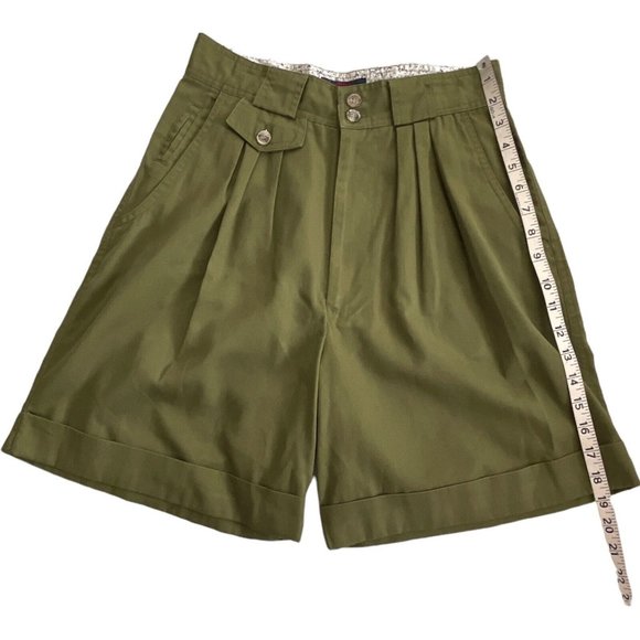 PRINCETON CLUB Bermuda Short Womens 11/12 Regular Size Army Green - Picture 4 of 8